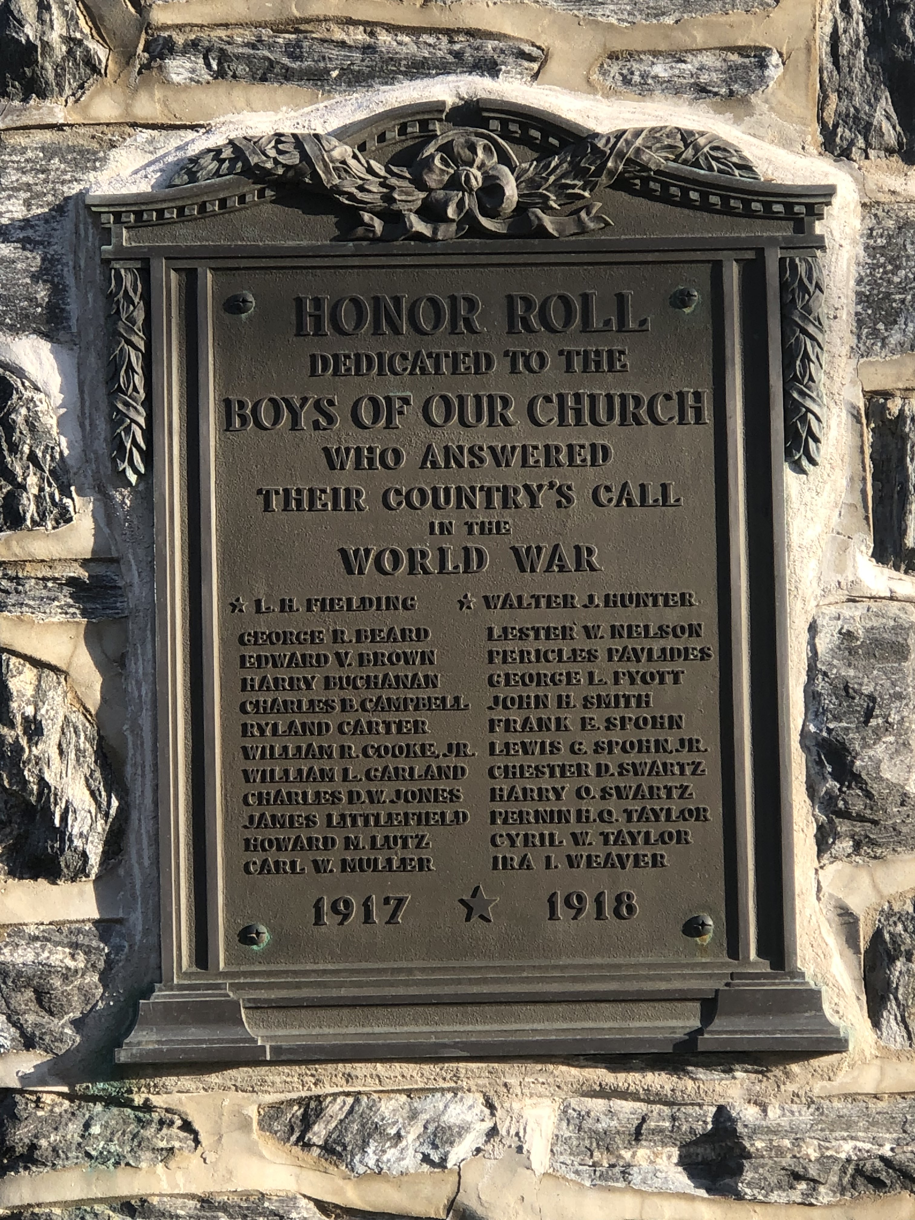 Memorial Plaque